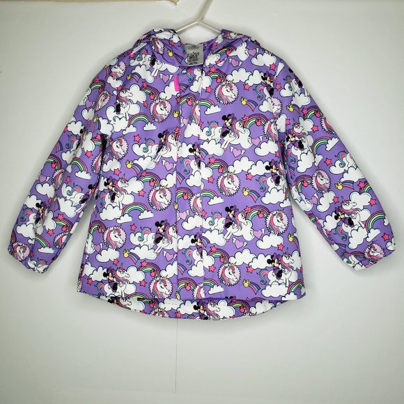 Disney Other - Disney Minnie Unicorn In the Rainbow Clouds Hoodie Raincoat 4